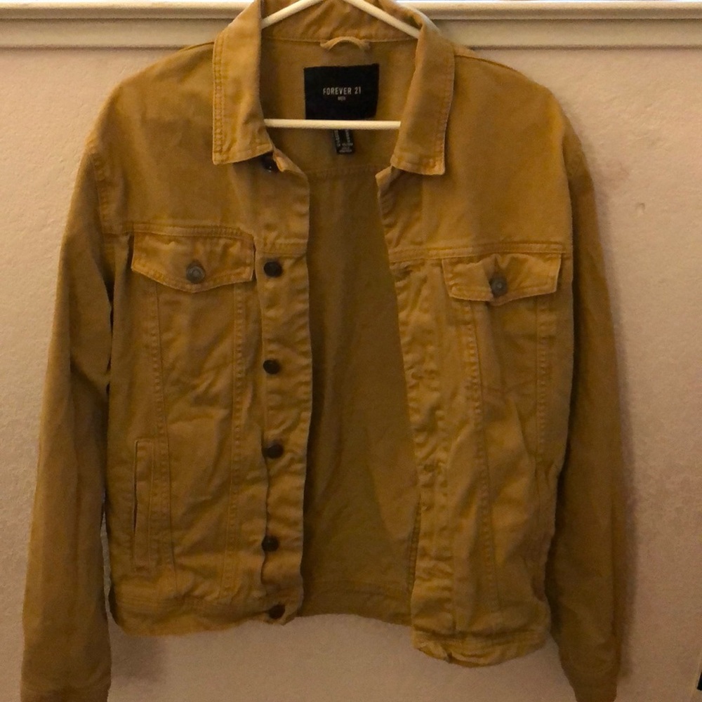 Mustard denim jacket
